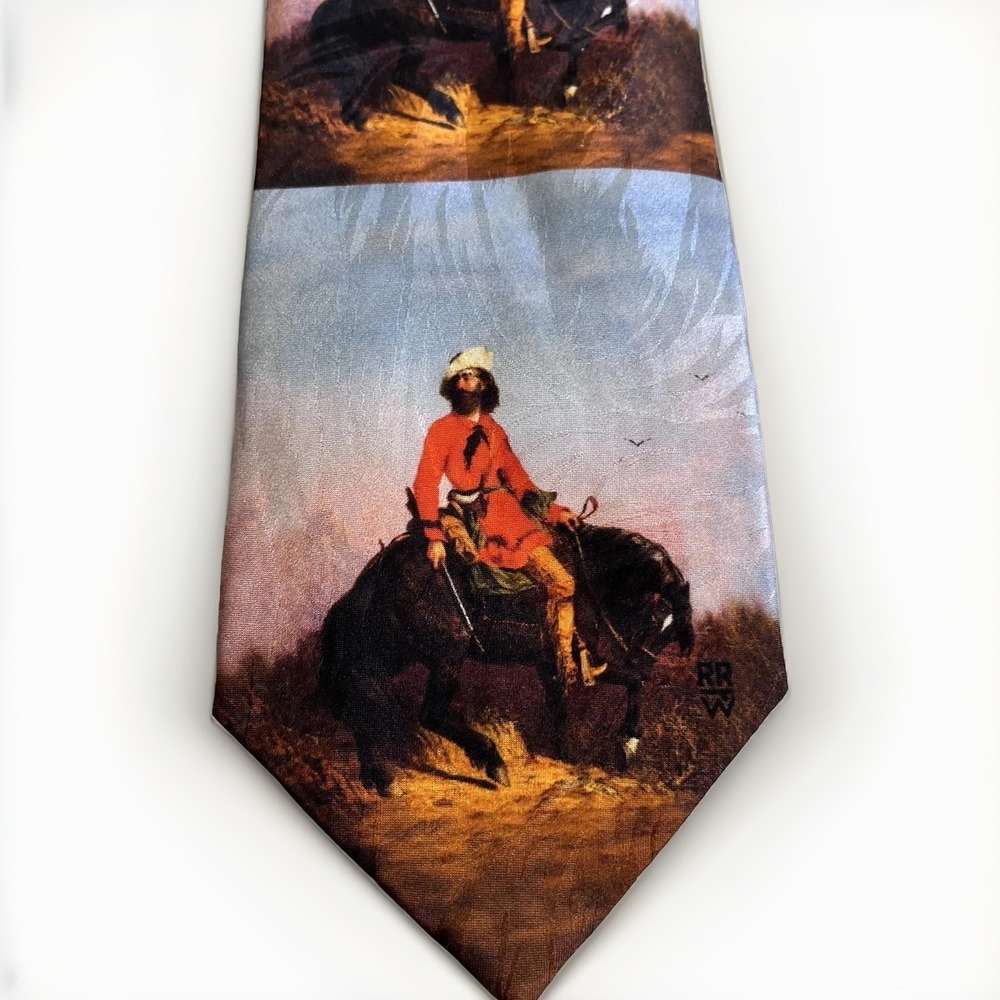 ROCKMOUNT RANCH WEAR Tie Western Limited Edition Rocky Mountain Man Charles Deas